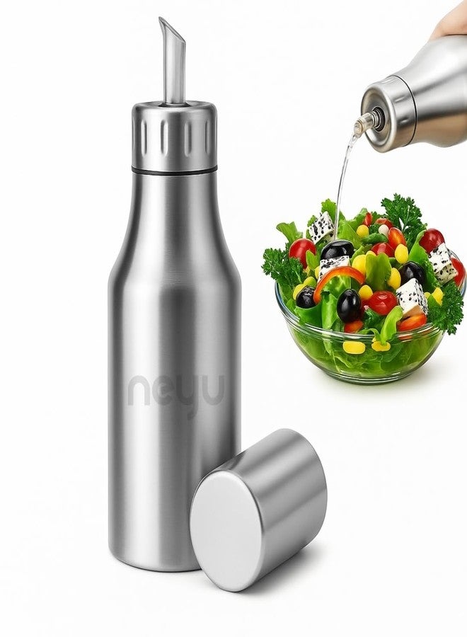 NEYU Stainless Steel Oil Dispenser Bottle with Lid and Cap (1000ml) - Image 1